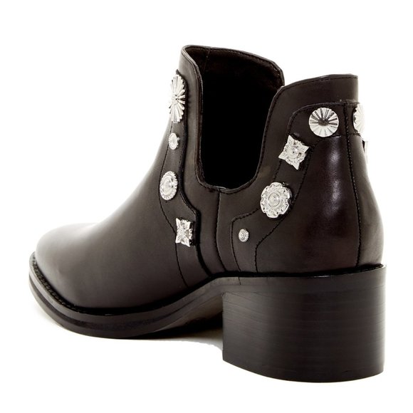 E8 by Miista New Womens Boots Stud Embellished Booties Leather BLACK NIB OCTAVIA - Picture 4 of 17